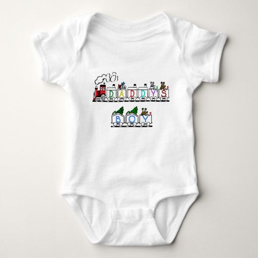 Baby Body Suit: Daddy's Boy Romper (Voorkant)