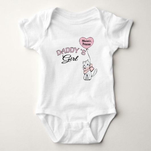 Baby Body Suit: Daddy's Girl Mama's Princess Romper (Voorkant)
