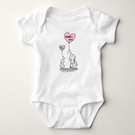 Baby Body Suit: Papa's Meisje Moeder's Prinses Romper (Voorkant)