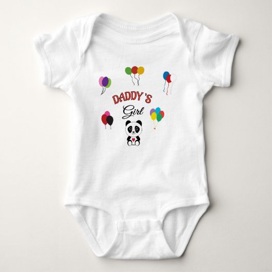 Baby Body Suit: Papa's Meisje Romper (Voorkant)
