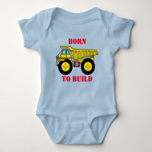 Baby Body T-Shirt met Kippauto (Voorkant)