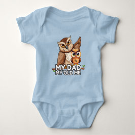 Baby Bodypak : Mijn Vader Mijn Oude Ik (blauw) Romper