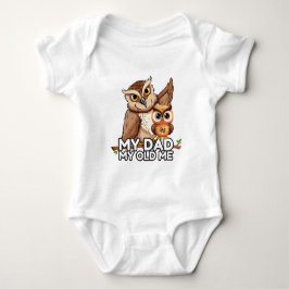 Baby Bodypak : Mijn Vader Mijn Oude Ik (wit) Romper