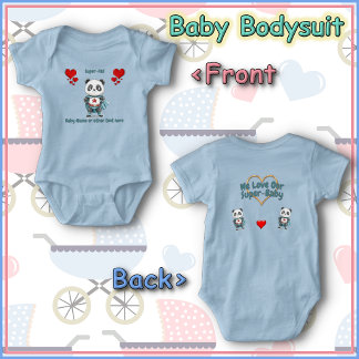 Baby Bodypak - Superheld - Panda Beer Romper