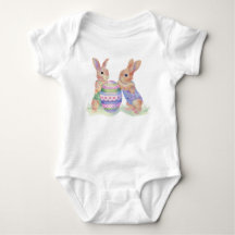 Baby Bodypakje Paaseieren Konijnen