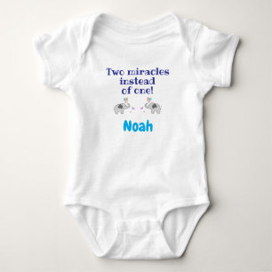 Baby Bodypakje voor Tweelingen, Persoonlijke Cadea Romper