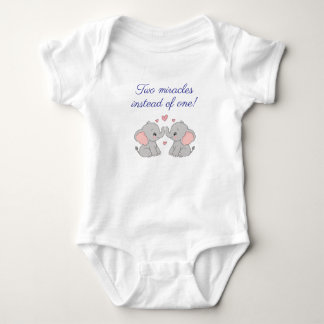 Baby Body's voor Tweelingen, Schattige Boodschap, Romper