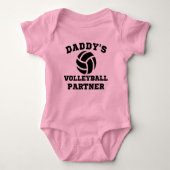 Baby Bodysui, cadeau voor volleybalpartner van pap Romper (Voorkant)