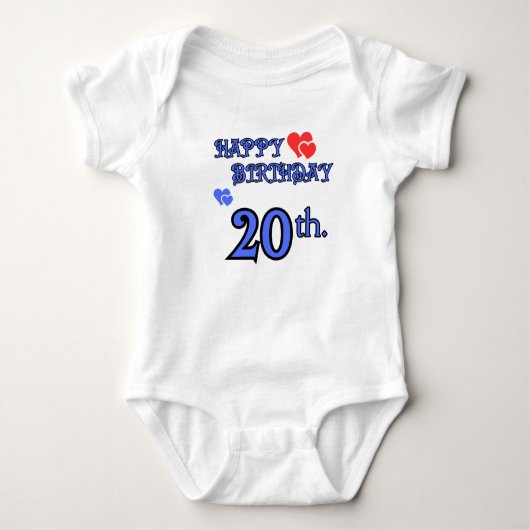 Baby Bodysuit 20 jaar (Voorkant)