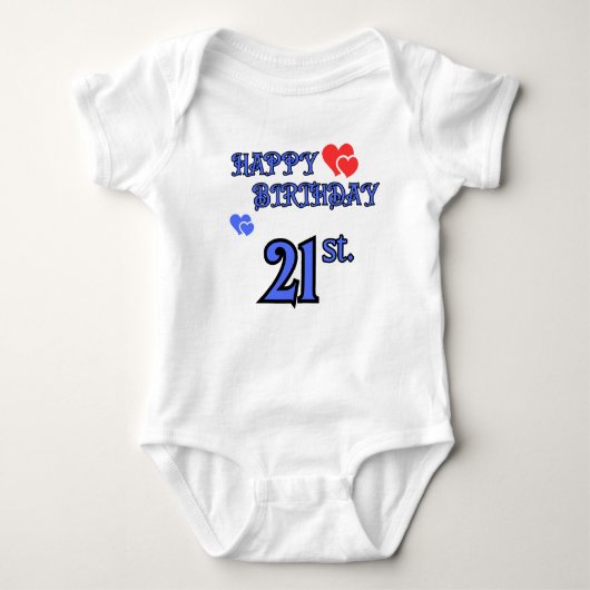 Baby Bodysuit 21 jaar (Voorkant)
