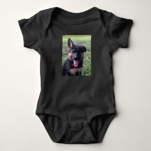 Baby Bodysuit, Aangepaste Schattigee Hond foto Haz Romper