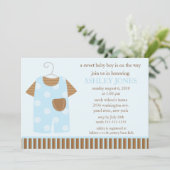 Baby Bodysuit Apparel Baby shower Kaart (Staand voorkant)