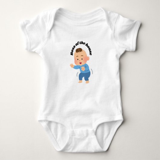 Baby Bodysuit - Boss of the House Schattigee Baby- (Voorkant)