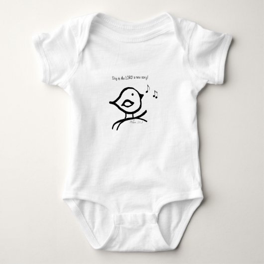 Baby bodysuit - Christelijk Bird Design (Voorkant)