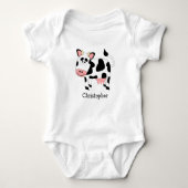 Baby Bodysuit Cow Design (Voorkant)