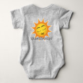 Baby Bodysuit: Doe een dutje (grijs) Romper (Achterkant)
