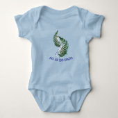 Baby Bodysuit Fern Aotearoa NZ  funny baby talk (Voorkant)