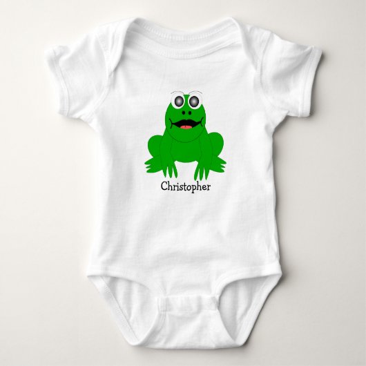 Baby Bodysuit Frog Design (Voorkant)