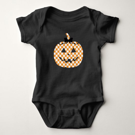 Baby Bodysuit-Halloween Pompoen Romper (Voorkant)