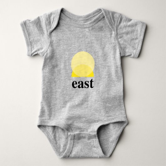 Baby Bodysuit Heather Grey (Voorkant)