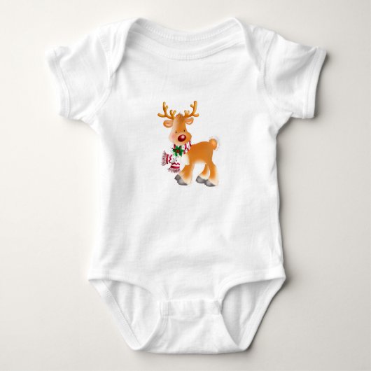 Baby Bodysuit Holiday Rudolph (Voorkant)