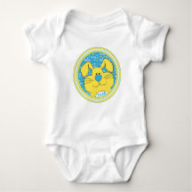 Baby Bodysuit Honey Bunny Blue-Yellow