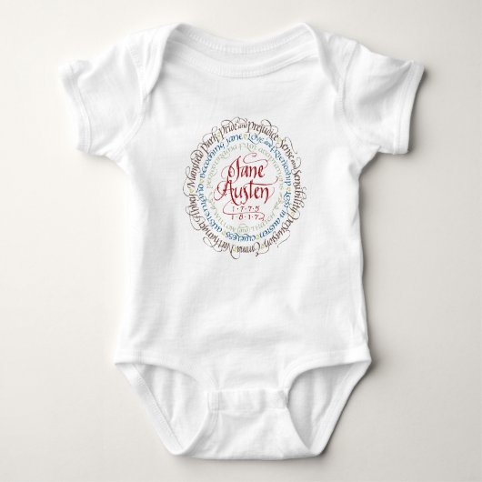 Baby Bodysuit - Jane Austen Period Dramas (Voorkant)