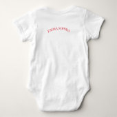 BABY BODYSUIT JAPANESE CLOUD PATROON CUSTON NAME (Achterkant)