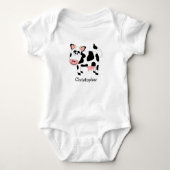 Baby Bodysuit Koe Ontwerp (Voorkant)