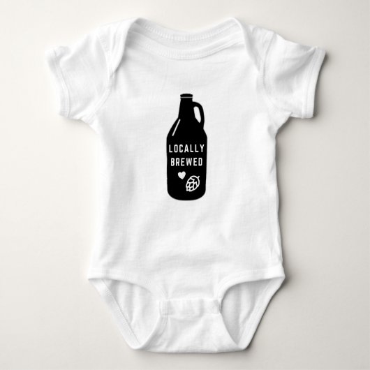 Baby Bodysuit lokaal | Beer Lover | Brouwe Baby (Voorkant)