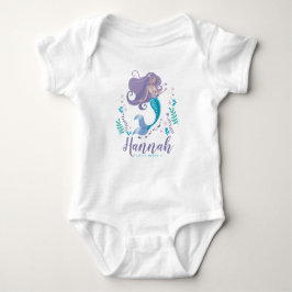 Baby Bodysuit Meisje  Kleine Zeemeermin Eigen Naam