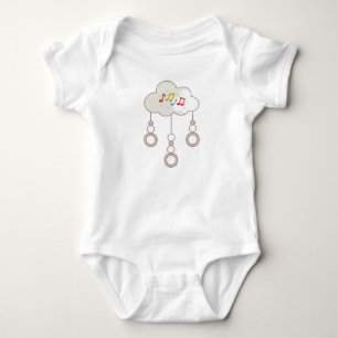 Baby bodysuit Melody in de wolken.