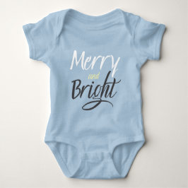 Baby Bodysuit: Merry and Bright (blauw) Romper