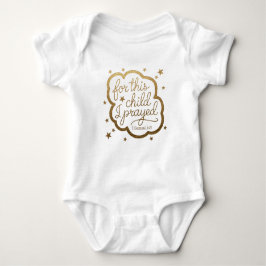 Baby Bodysuit met Bijbelvers 1 Samuel 1:27