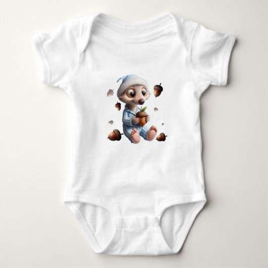 Baby bodysuit met eekhoorn (Voorkant)