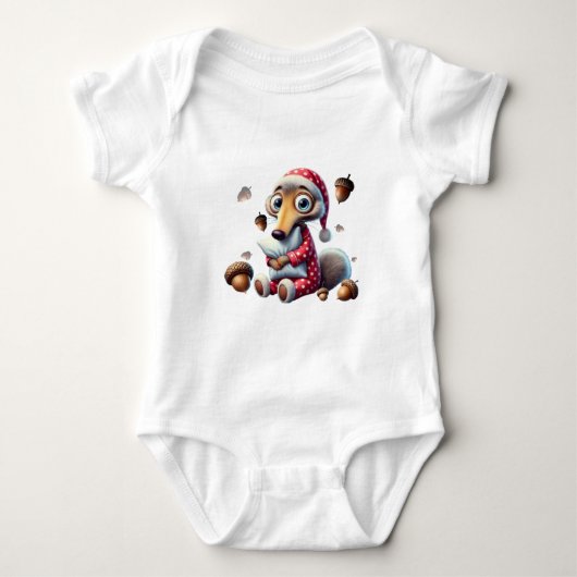 Baby bodysuit met eekhoorn (Voorkant)