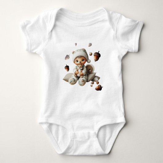 Baby bodysuit met eekhoorn (Voorkant)