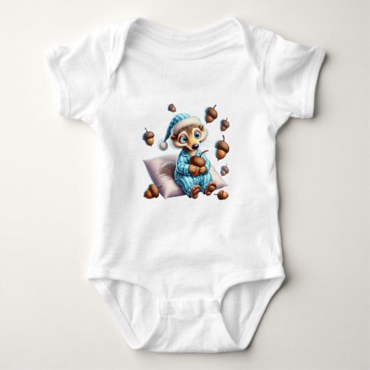 Baby bodysuit met eekhoorn (Voorkant)
