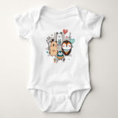Baby Bodysuit met een leuke illustratie (Voorkant)