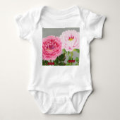 BABY-BODYSUIT MET JAPANSE BLOEMENDRUK DIY NAAM ROMPER (Voorkant)
