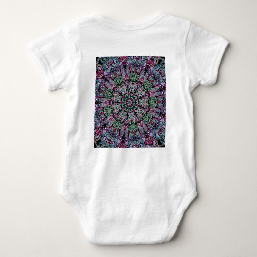 Baby bodysuit met mandala 2 (Achterkant)
