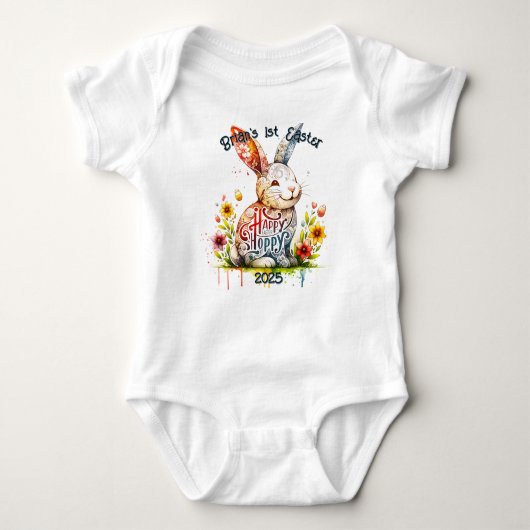  Baby Bodysuit met Schattige Bunny (Voorkant)