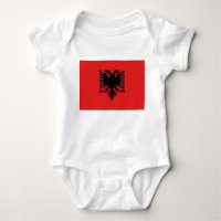 Baby bodysuit met vlag van Albanië