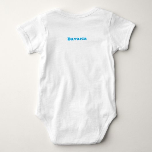 Baby bodysuit met vlag van Beieren (Achterkant)