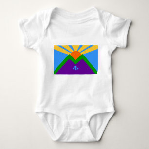 Baby bodysuit met vlag van Manitou Springs