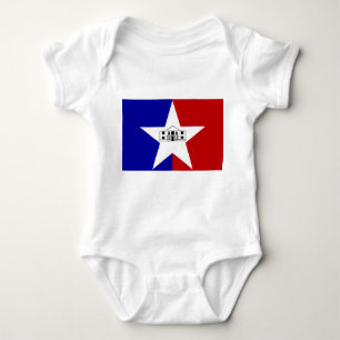 Baby bodysuit met vlag van San Antonio, Verenigde 