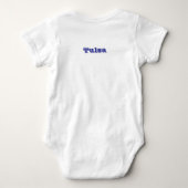 Baby bodysuit met vlag van Tulsa, Oklahoma (Achterkant)