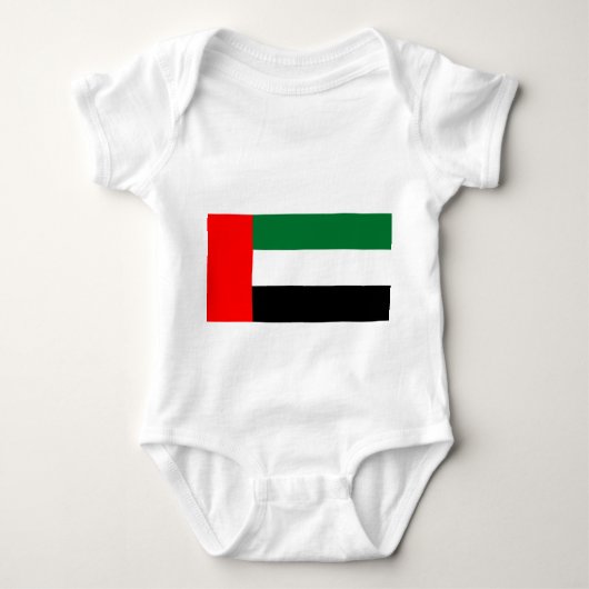 Baby bodysuit met vlag van Verenigde Arabische Emi (Voorkant)
