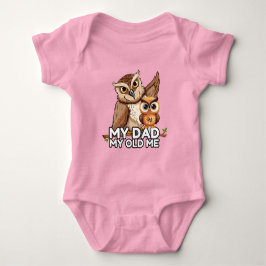Baby Bodysuit: Mijn vader Mijn oude ik (roze) Romper
