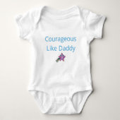 Baby Bodysuit - Moedig als papa (Voorkant)